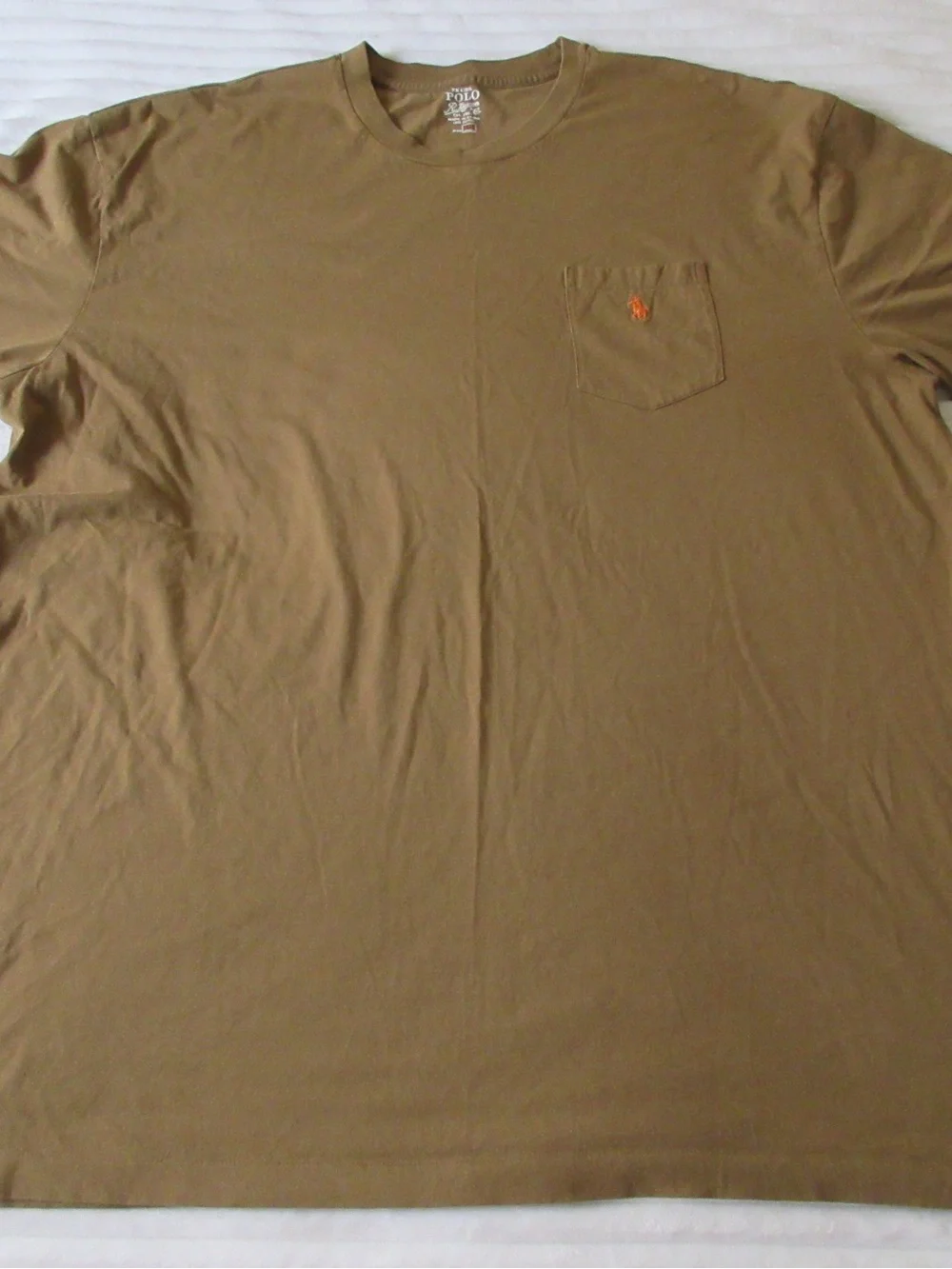 Polo by Ralph Lauren Olive Brown Short Sleeve Pocket Tee